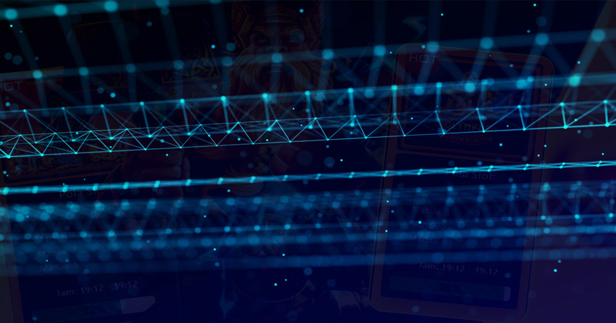 Visualisasi data digital dan algoritma RNG mesin slot